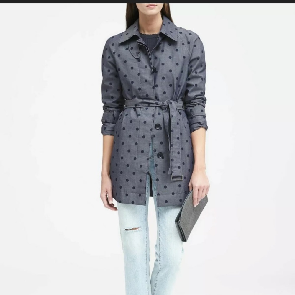Banana Republic Polka Dots Trench Coat
